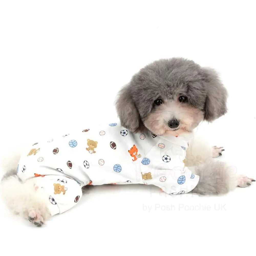 Sports Balls Small Dog Pyjamas - Posh Pawz - 7