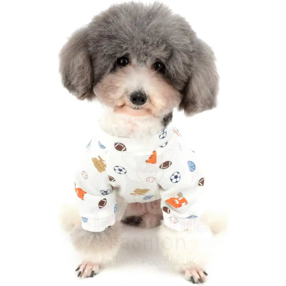 Sports Balls Small Dog Pyjamas - Posh Pawz - 6