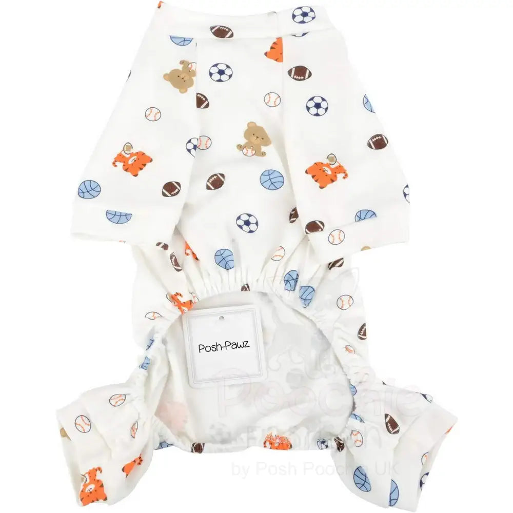 Sports Balls Small Dog Pyjamas - Posh Pawz - 3