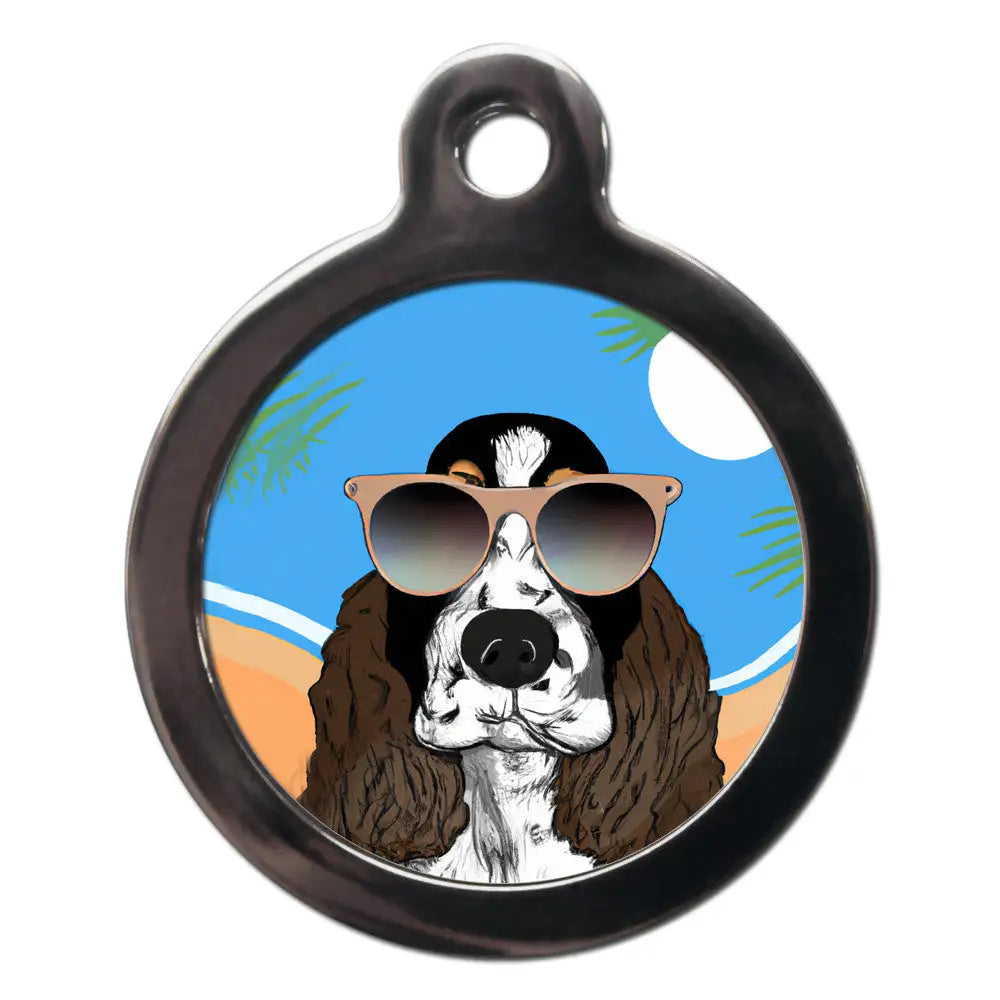 Springer Spaniel Summertime Dog Id Tag - Ps Pet Tags - 1