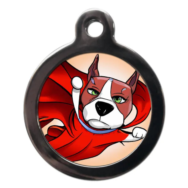 Staffy Superdog Dog Id Tag Ps Pet Tags 1