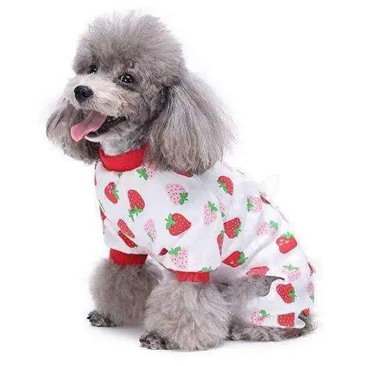 Strawberry Onesie Dog Pyjamas - Sale - 2