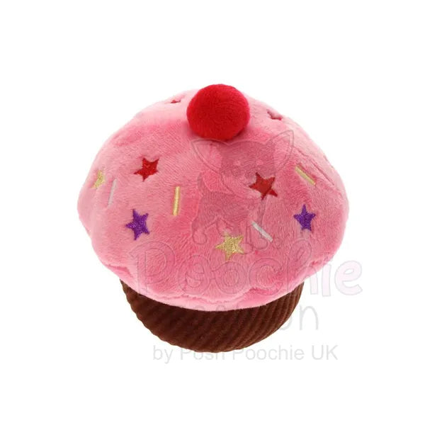 Strawberry Pupcake Plush & Squeaky Dog Toy - Posh Pawz - 2