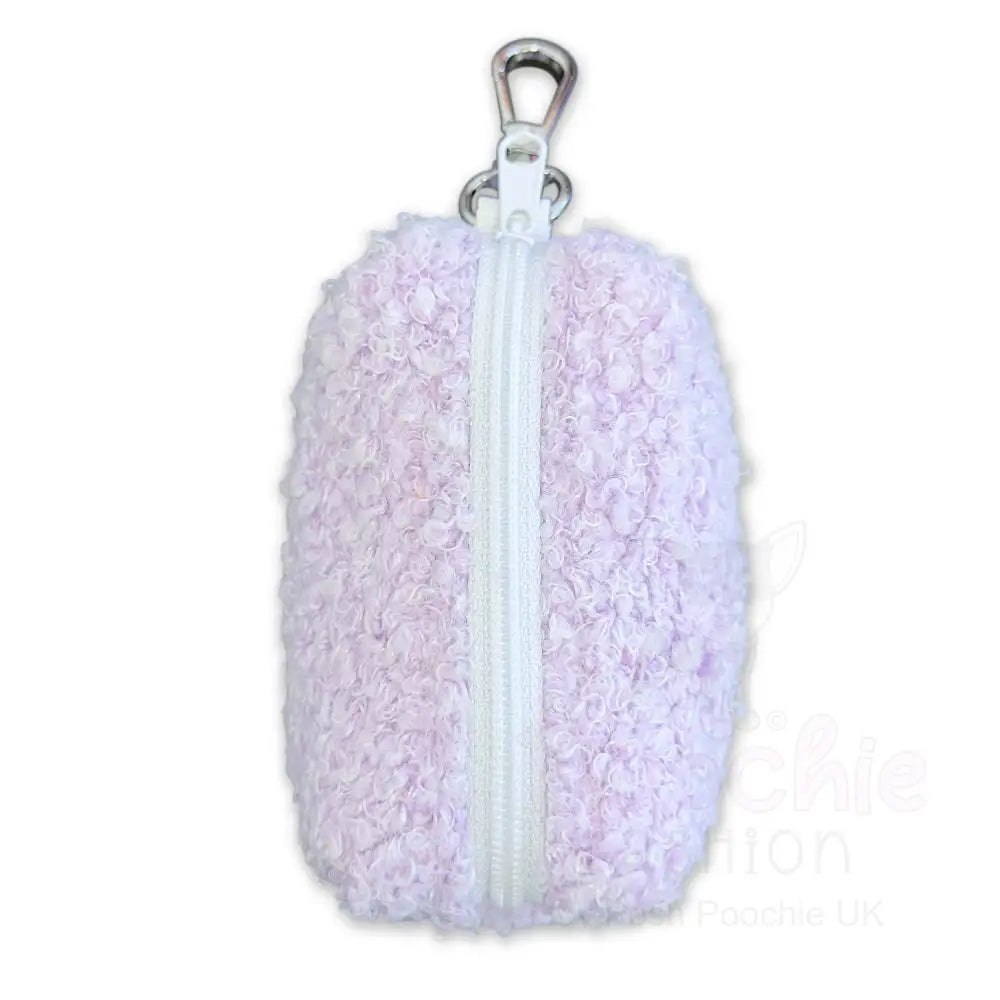 Teddy Fleece Dog Poop Bag Holder in Lilac - Piggie - 2