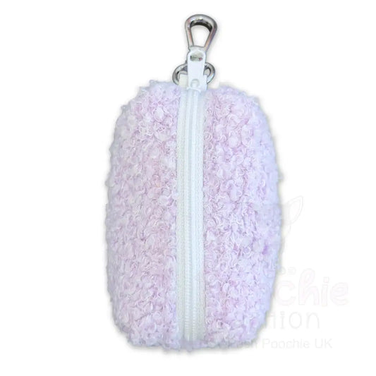Teddy Fleece Dog Poop Bag Holder in Lilac - Piggie - 2