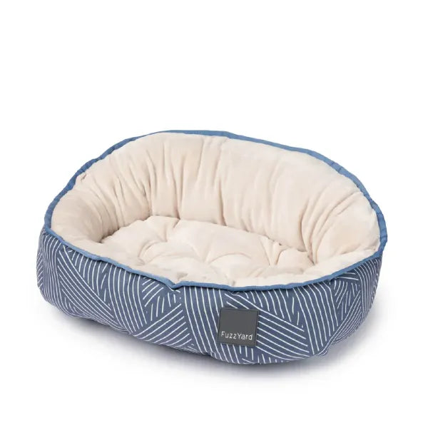Thornbury Aegean Blue Reversible Dog Bed by Fuzzyard Fuzzyard 1