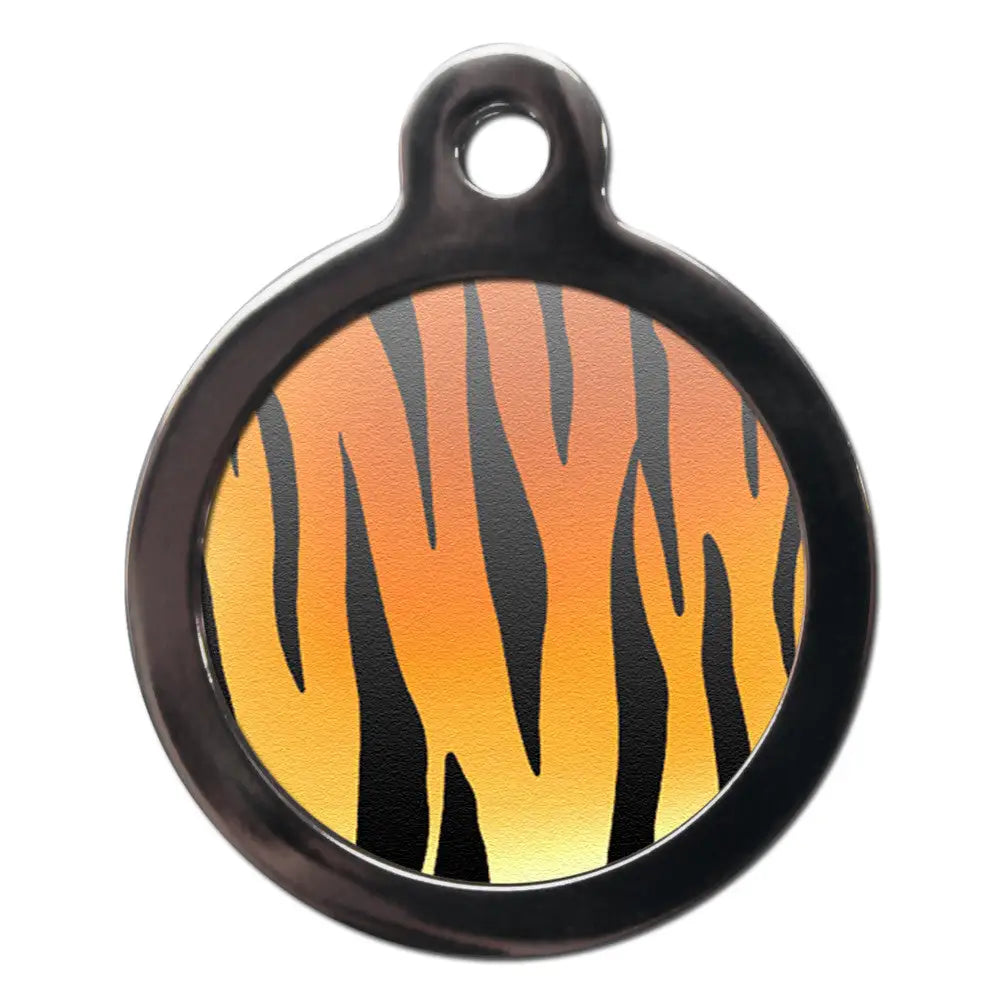Tiger Print Dog Id Tag - Ps Pet Tags - 1