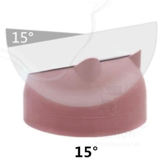 Tilted Cat Bowl in Pink - Posh Pawz - 2