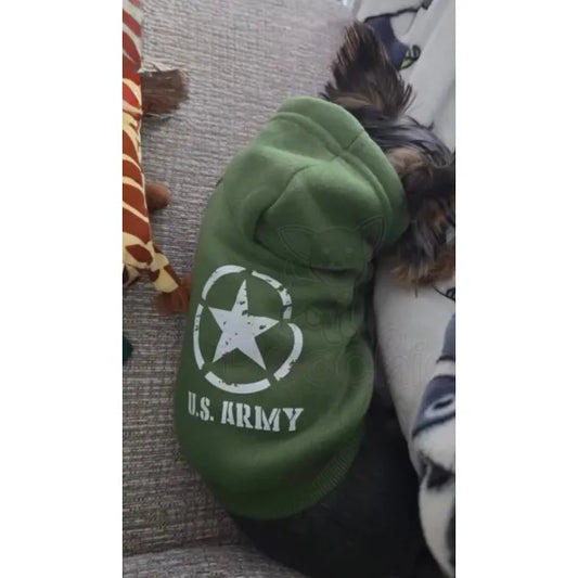 U.s. Army Dog Hoodie Sweatshirt - Urban - 2