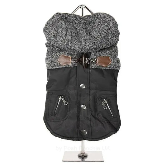 Urban Pup Black Cheviot Parka Dog Coat Xsmall - Sale - 2
