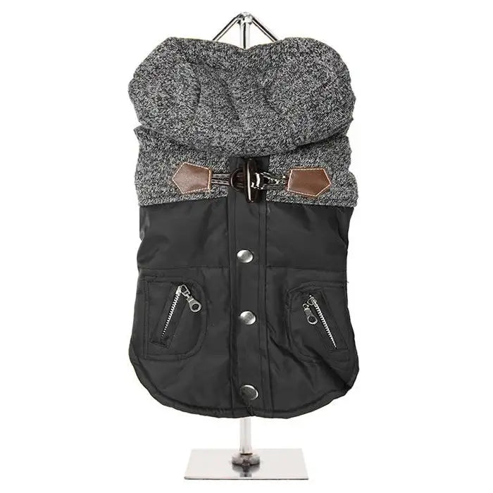 Urban Pup Black Cheviot Parka Dog Coat Xsmall - Sale - 2