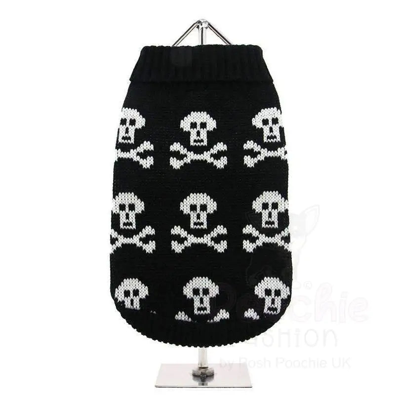 Urban Pup Black Skulls Dog Jumper Xs - Sale - 3