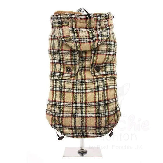 Urban Pup Brown Tartan Designer Dog Coat - Sale - 2