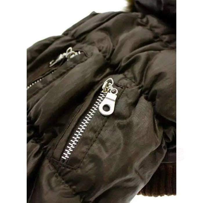 Urban Pup Dark Brown Luxury Quilted Dog Coat - Sale - 3