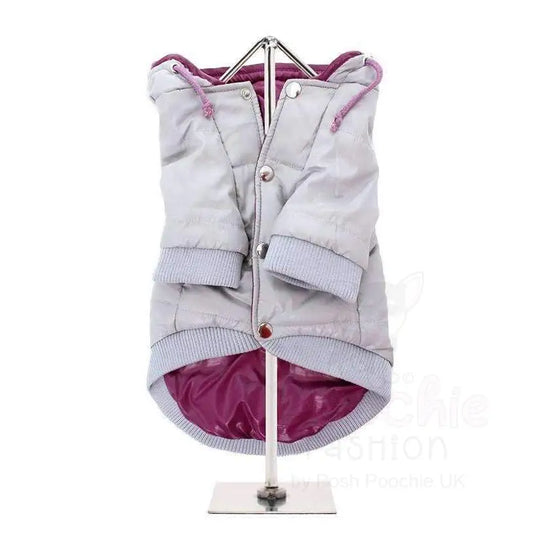 Urban Pup Grey Insulated Dog Coat Large - Sale - 2