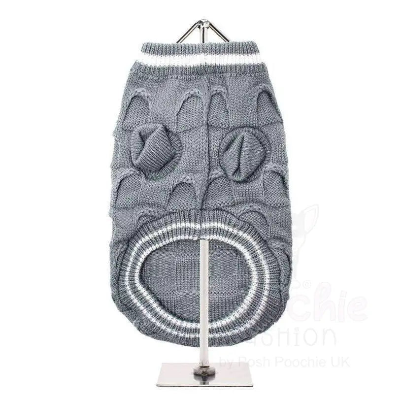 Urban Pup Grey Ruffle Dog Jumper Medium - Sale - 3