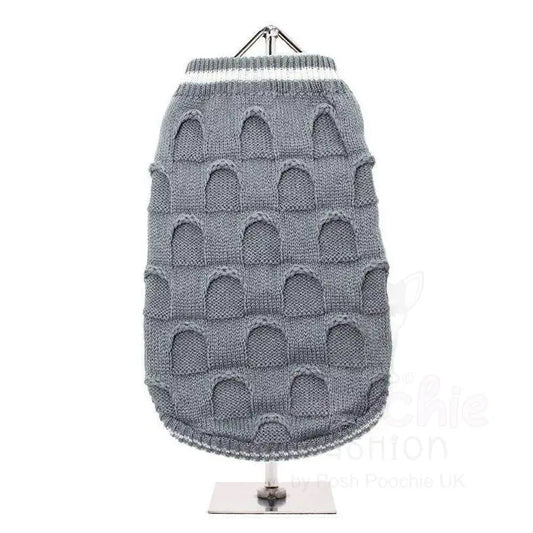 Urban Pup Grey Ruffle Dog Jumper Medium - Sale - 2