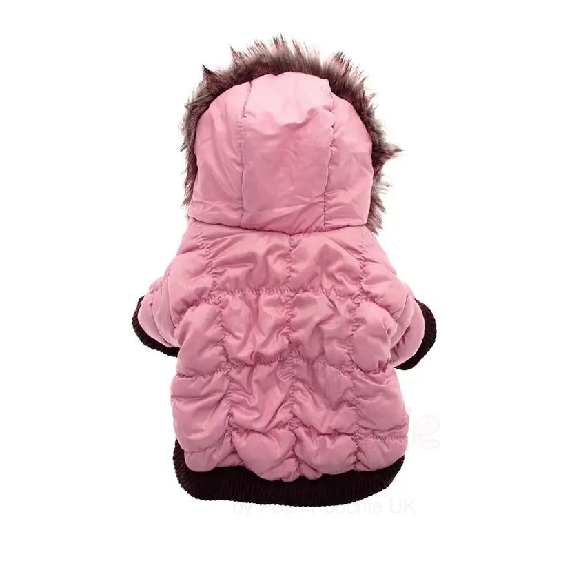 Urban Pup Pink Quilted Ski Parka Dog Coat Xlarge - Sale - 3