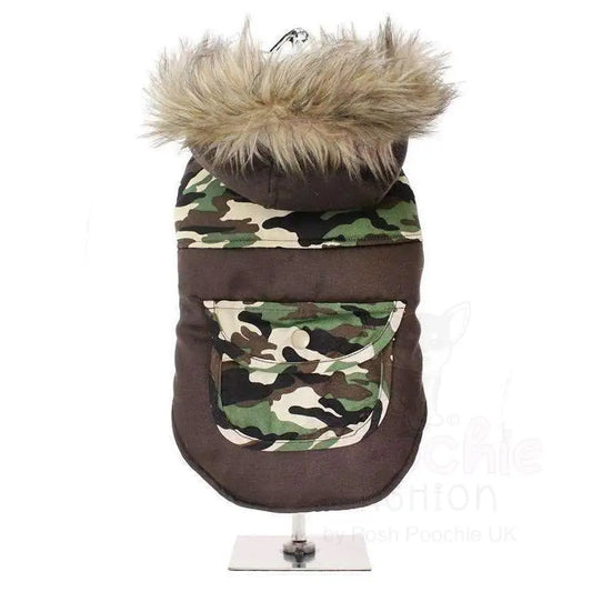 Urban Pup Two Tone Camouflage Parka Dog Coat - Medium - Sale - 2