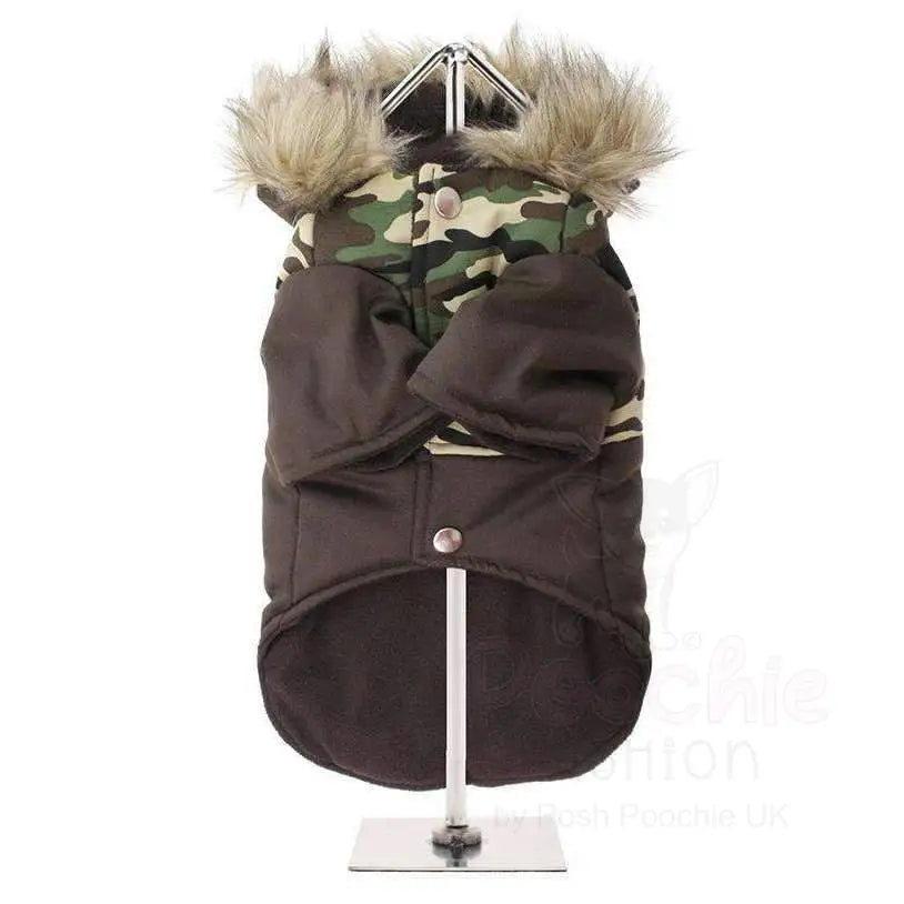 Urban Pup Two Tone Camouflage Parka Dog Coat - Medium - Sale - 3