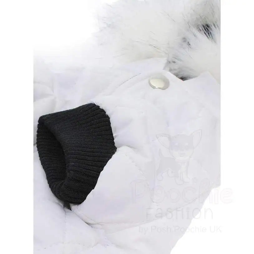 Urban Pup White Quilted Parka Dog Coat - Sale - 4