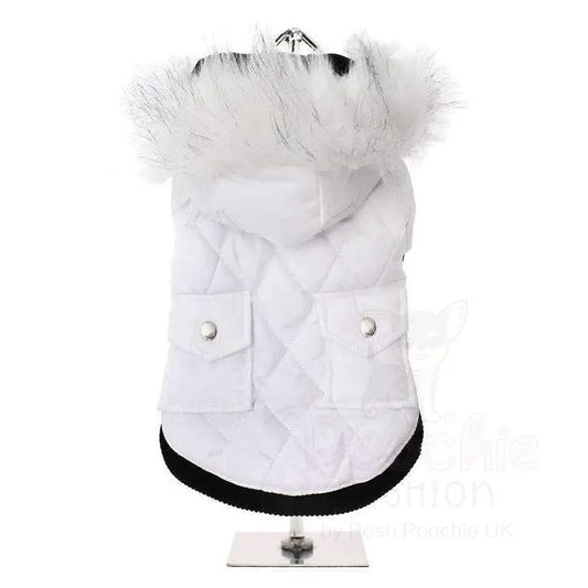 Urban Pup White Quilted Parka Dog Coat - Sale - 2