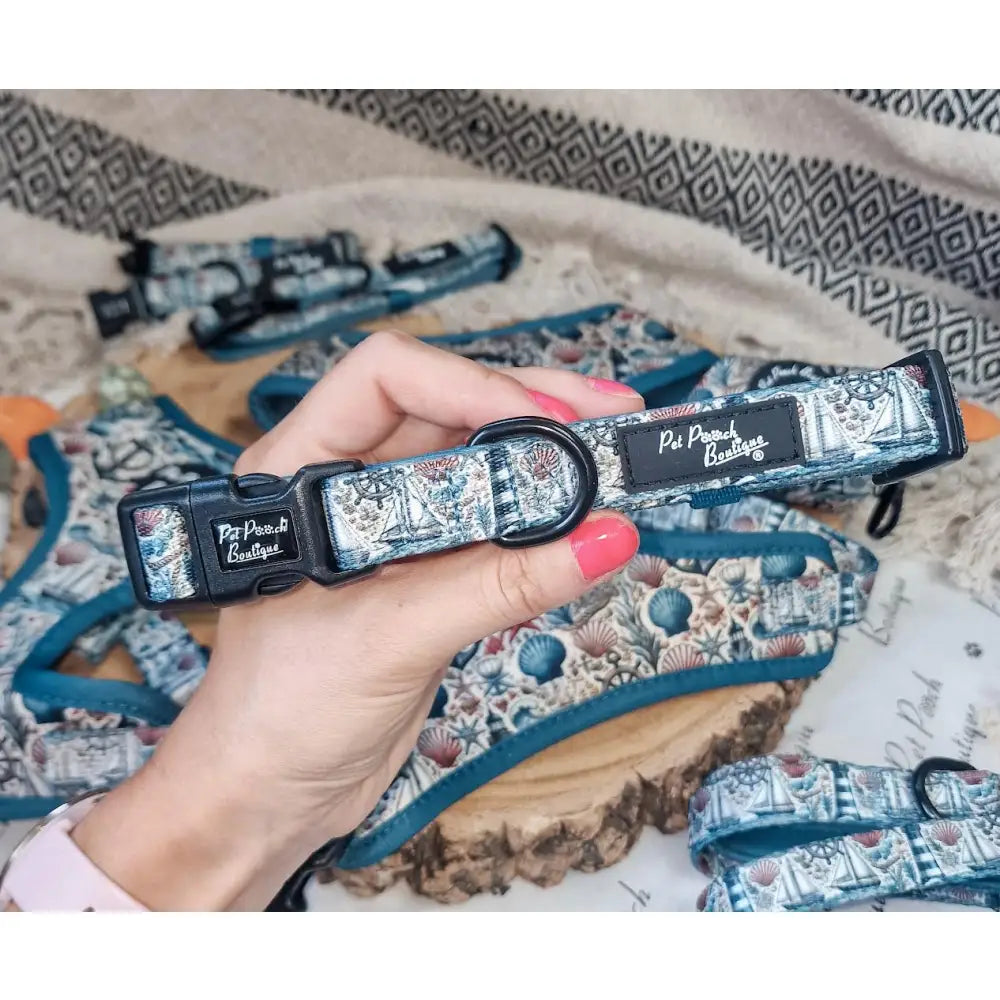 Vintage Nautical Dog Collar - Pet Pooch - 1