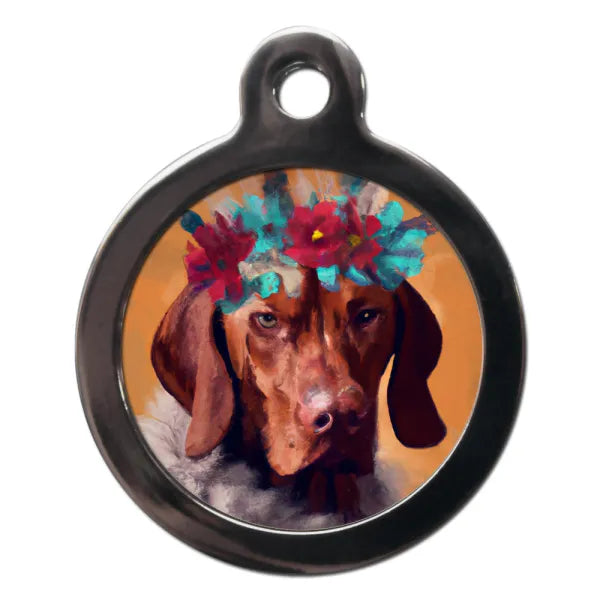 Vizsla Hippy Dog Id Tag Ps Pet Tags 1
