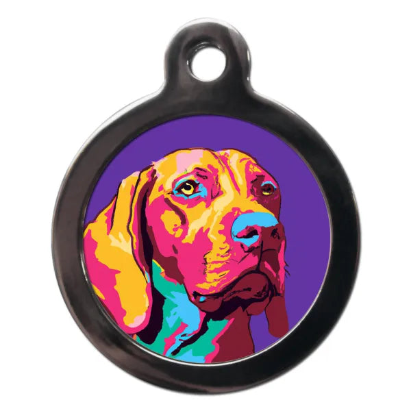 Vizsla Pop Art Dog Id Tag Ps Pet Tags 1