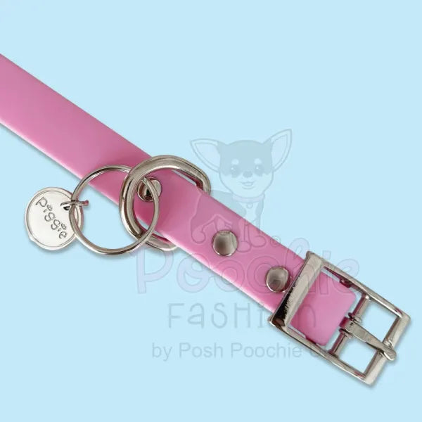 Waterproof Dog Collar in Pastel Lilac Piggie 2