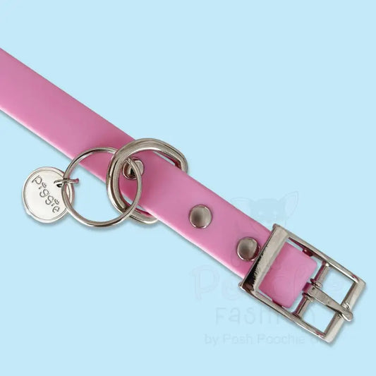 Waterproof Dog Collar in Pastel Lilac - Piggie - 2