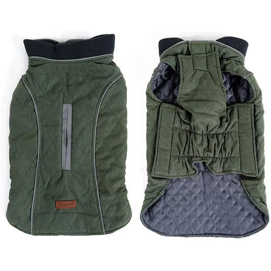Weatherproof Quilted Bodywarmer Dog Coat in Green - Posh Pawz - 2
