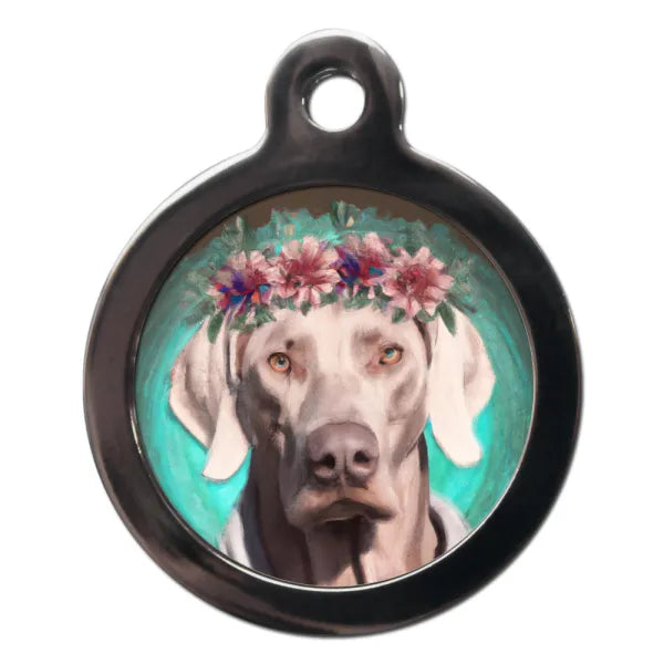 Weimaraner Hippy Dog Id Tag Ps Pet Tags 1