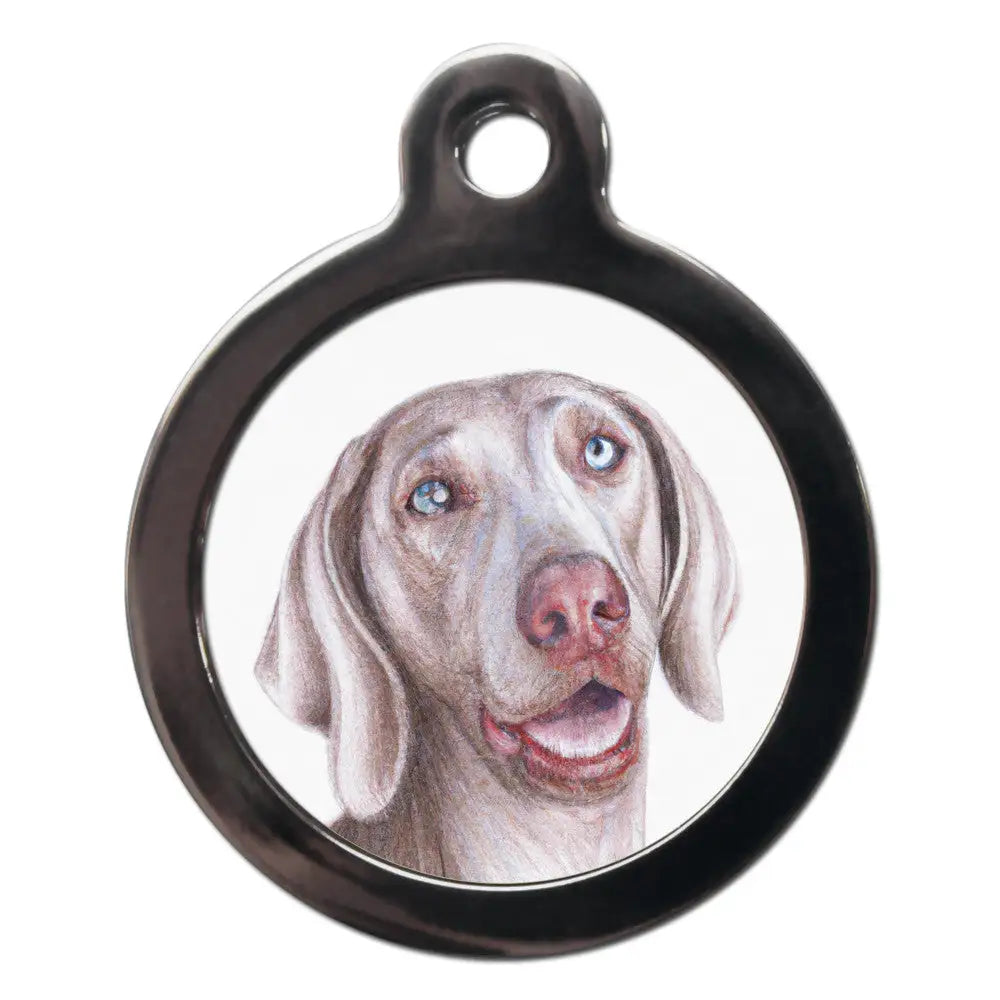 Weimaraner Portrait Dog Id Tag - Ps Pet Tags - 1