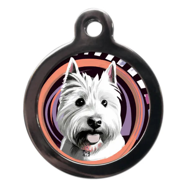 Westie Graffiti Dog Id Tag Ps Pet Tags 1