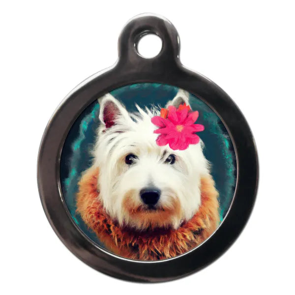 Westie Hippy Dog Id Tag Ps Pet Tags 1