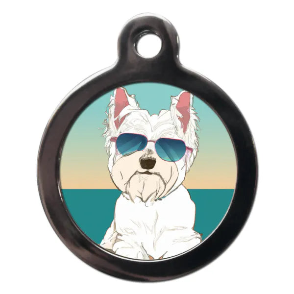 Westie Summertime Dog Id Tag Ps Pet Tags 1