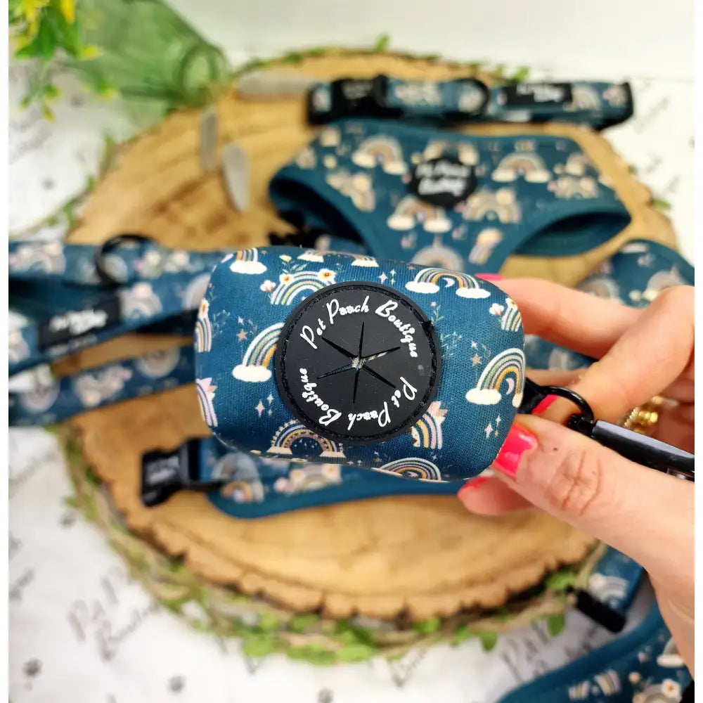 Whimsical Rainbows Dog Poo Bag Holder - Pet Pooch - 1