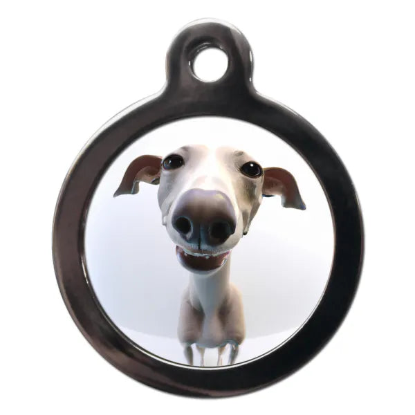 Whippet Fish Eye Lens Dog Id Tag Ps Pet Tags 1