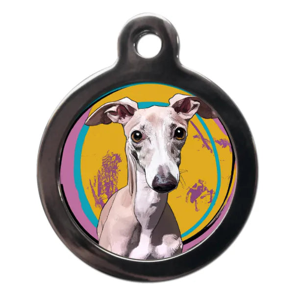 Whippet Graffiti Dog Id Tag Ps Pet Tags 1