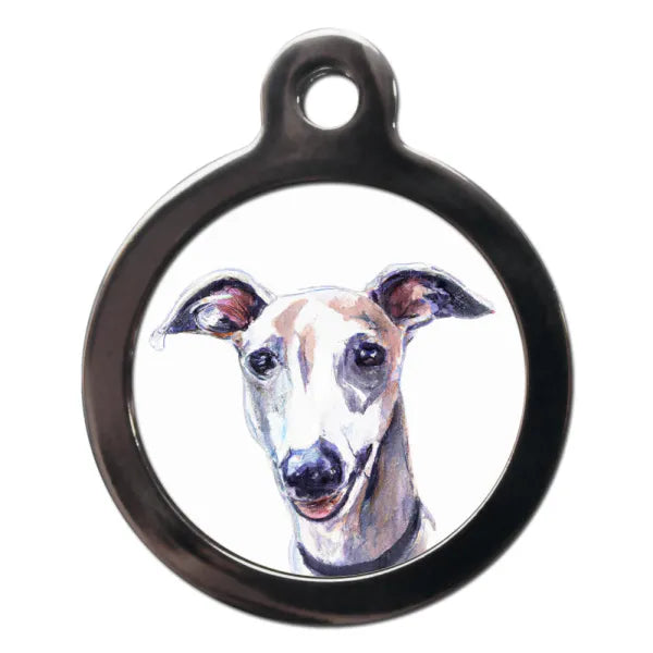 Whippet Portrait Dog Id Tag Ps Pet Tags 1