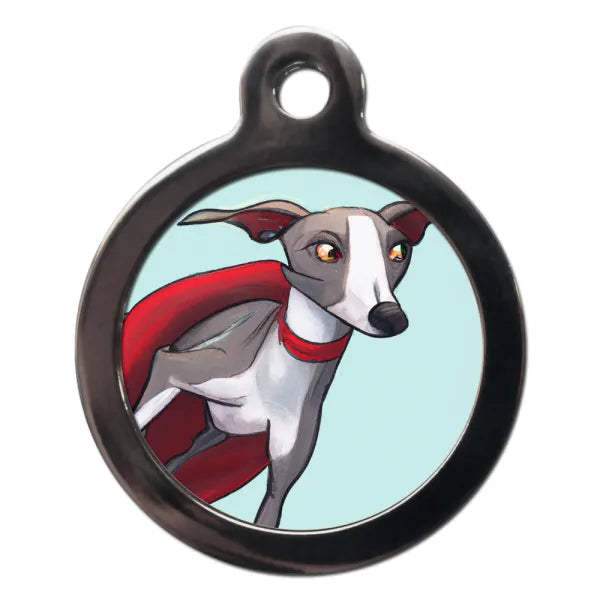 Whippet Superdog Dog Id Tag Ps Pet Tags 1