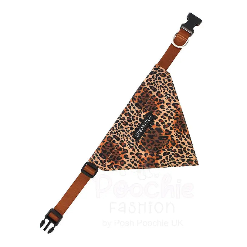 Wild Cat Leopard Dog Bandana Collar Large - Sale - 3