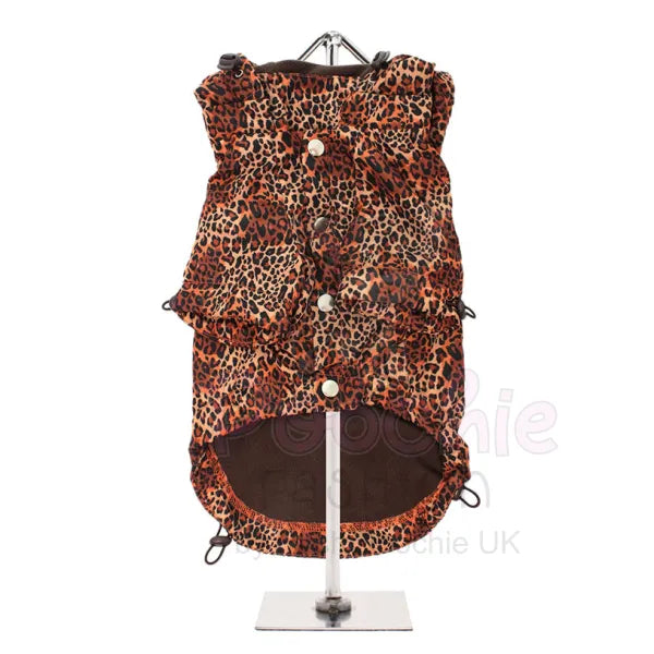 Wild Cat Leopard Dog Raincoat - Sale - 3
