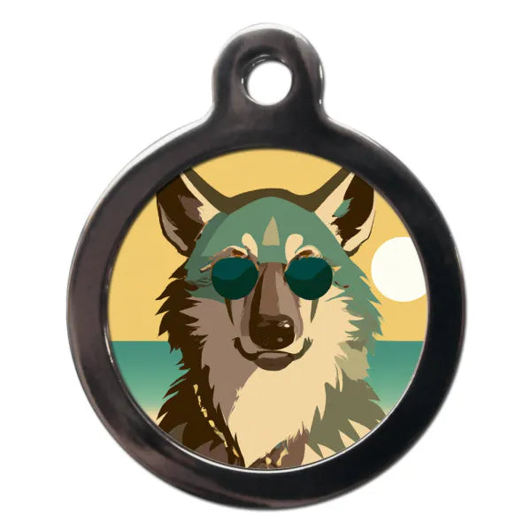 Wolfdog Summertime Dog Id Tag Ps Pet Tags 1