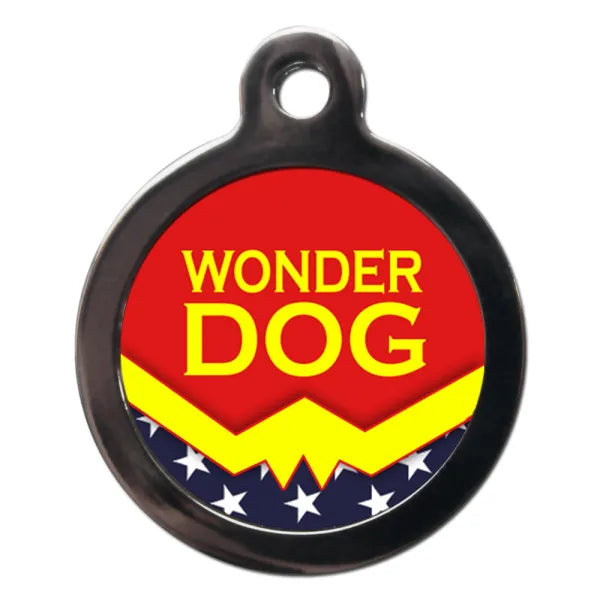 Wonder Dog Superhero Dog Id Tag Ps Pet Tags 1