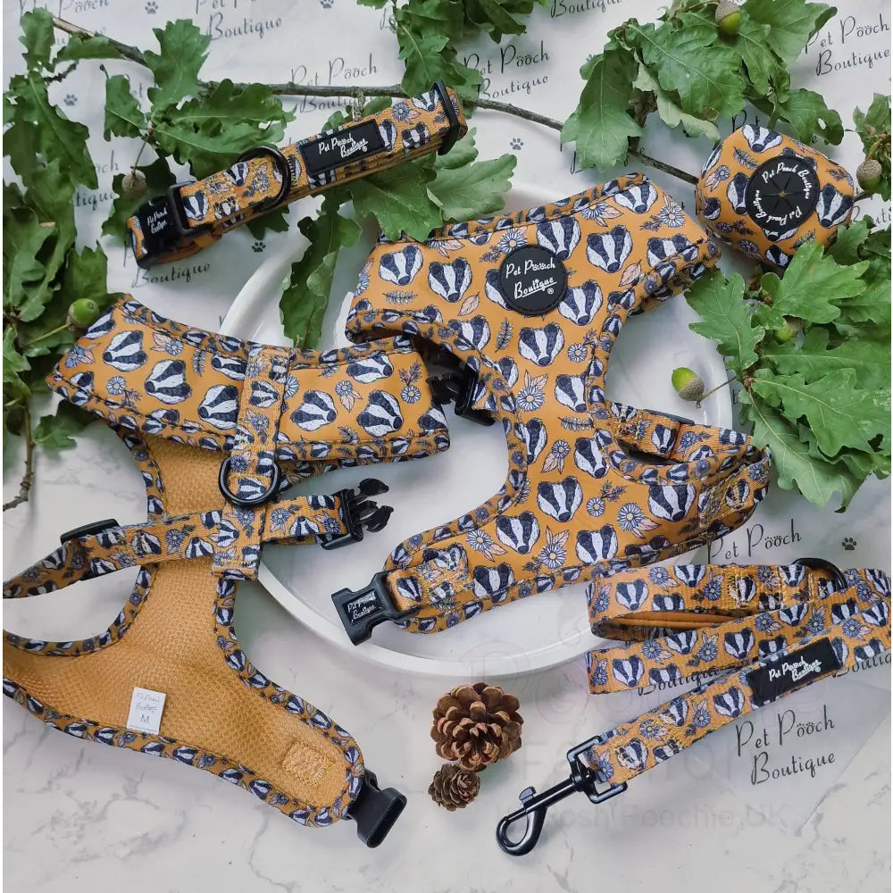 Woodland Badger Dog Collar - Pet Pooch - 5