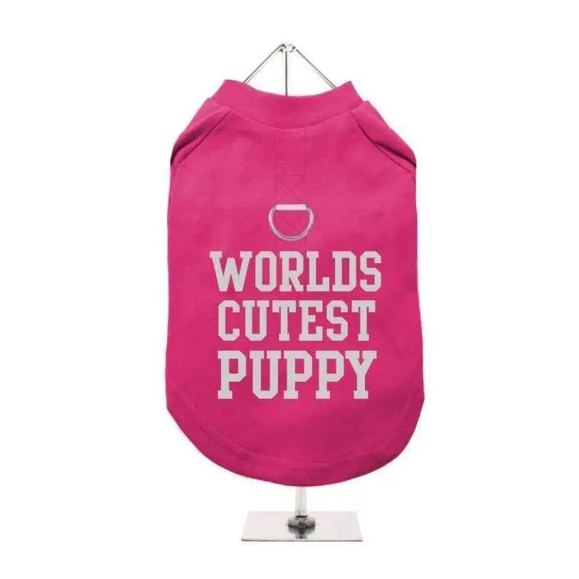 Worlds Cutest Puppy Harness Dog T-shirt Hot Pink Xs - Sale - 1