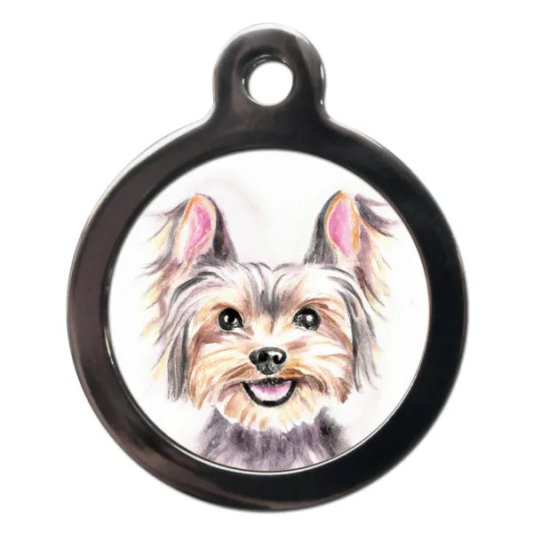 Yorkie Portrait Dog Id Tag Ps Pet Tags 1