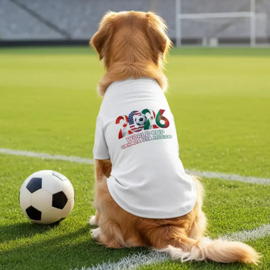 2026 World Cup Dog Football t Shirt - Poochie Fashion - 1